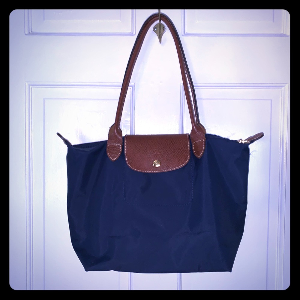 Longchamp small Navy  tote
